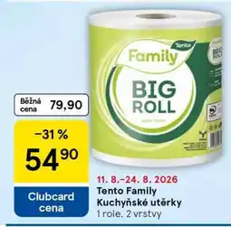 Tesco Tento Family kuchyňské utěrky nabídka