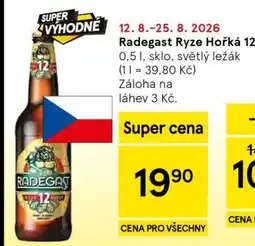 Tesco Radegast Ryze Hořká 12 nabídka