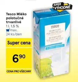 Tesco Tesco Mléko polotučné trvanlivé nabídka