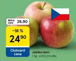 Tesco Jablka letní nabídka