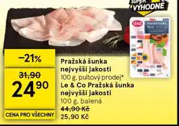 Tesco Pražská šunka nejvyšší jakosti nabídka