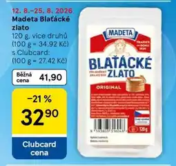 Tesco Madeta Blaťácké zlato nabídka