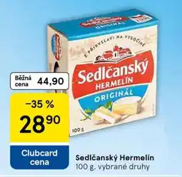 Tesco Sedlčanský hermelín nabídka