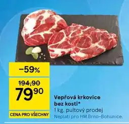 Tesco Vepřová krkovice bez kosti nabídka