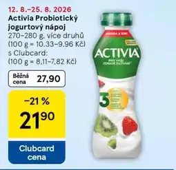 Tesco Activia Probiotický jogurtový nápoj nabídka