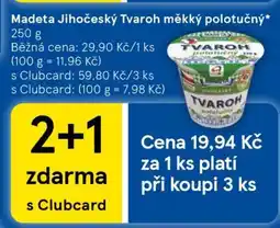 Tesco Madeta Jihočeský Tvaroh měkký polotučný nabídka