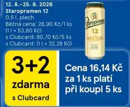 Tesco Staropramen 12 nabídka