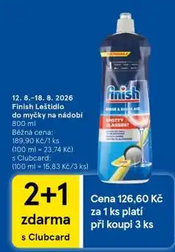 Tesco Finish Leštidlo do myčky na nádobí nabídka