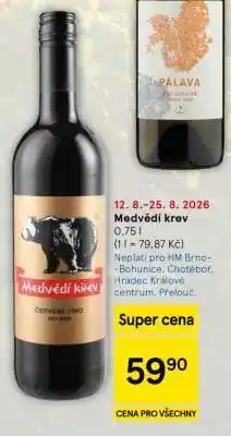 Tesco Medvědí krev nabídka