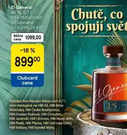 Tesco EL GENERAL nabídka