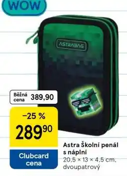 Tesco Astra Školní penál s náplní nabídka