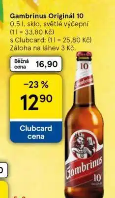 Tesco Gambrinus Originál 10 nabídka