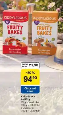 Tesco Kiddylicious koláčky nabídka