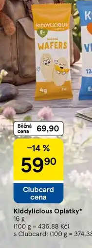 Tesco Kiddylicious Oplatky nabídka