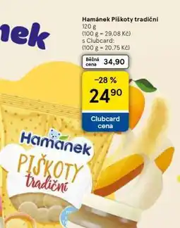 Tesco Hamánek Piškoty tradiční nabídka
