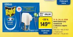Tesco Raid Elektrický insekticid s tekutou náplní nabídka
