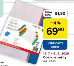 Tesco OBALY NA SEŠITY nabídka
