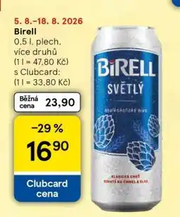 Tesco Birell nabídka