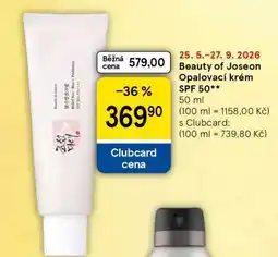 Tesco Beauty of Joseon Opalovací krém SPF 50 nabídka
