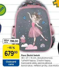 Tesco Paso Školní batoh nabídka