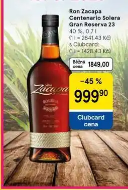 Tesco Ron Zacapa Centenario Solera Gran Reserva 23 nabídka