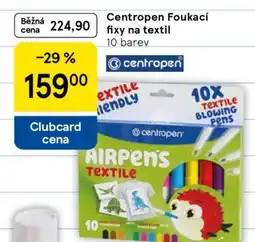Tesco Centropen Foukací fixy na textil nabídka