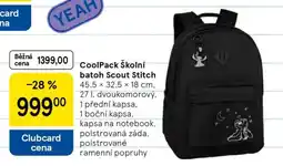Tesco CoolPack Školní batoh Scout Stitch nabídka