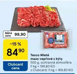 Tesco Tesco mleté maso vepřové z kýty nabídka
