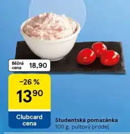 Tesco Studentská Pomazánka nabídka