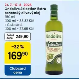 Tesco Ondoliva Selection extra panenský olivový olej nabídka