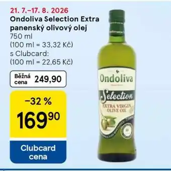 Tesco Ondoliva Selection extra panenský olivový olej nabídka