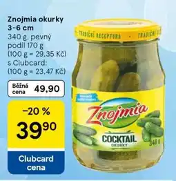 Tesco Znojmia Okurky 3–6 cm nabídka
