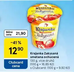 Tesco Krajanka Zakysaná smetana ochucená nabídka