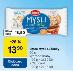 Tesco Emco Mysli sušenky nabídka