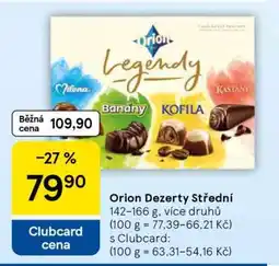Tesco Orion Dezerty Střední nabídka