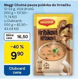 Tesco Maggi Chutná pauza polévka do hrnečku nabídka