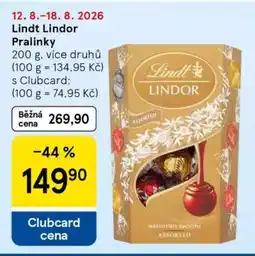 Tesco Lindt Lindor Pralinky nabídka
