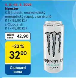 Tesco Monster nabídka