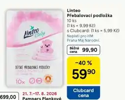 Tesco Linteo Přebalovací podložka nabídka