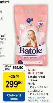 Tesco Batole Prací prášek nabídka