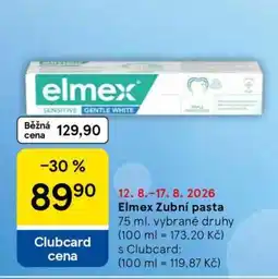 Tesco Elmex zubní pasta nabídka