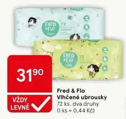 Tesco Fred Flo Vlhčené ubrousky nabídka