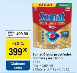 Tesco Somat Čisticí prostředek do myčky na nádobí nabídka