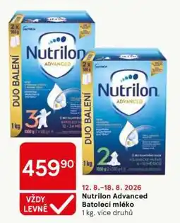 Tesco Nutrilon Advanced Batolecí mléko nabídka