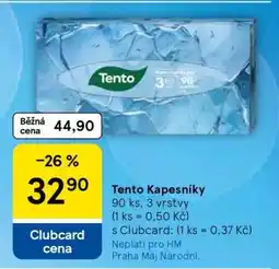 Tesco Tento kapesníky nabídka