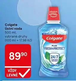 Tesco Colgate ústní voda nabídka