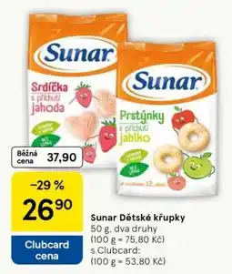 Tesco Sunar Dětské křupky nabídka