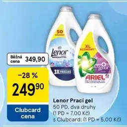 Tesco Lenor prací gel nabídka