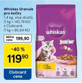 Tesco Whiskas Granule pro kočky nabídka