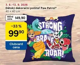 Tesco Dětský dekorační polštář Paw Patrol nabídka